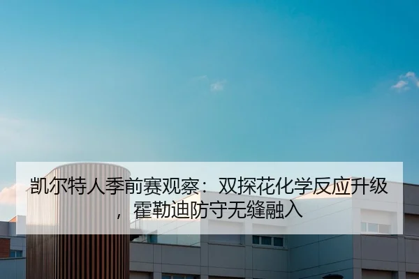 凯尔特人季前赛观察：双探花化学反应升级，霍勒迪防守无缝融入